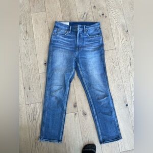 GAP Slim Straight cropped Blue Washed Denim Jeans